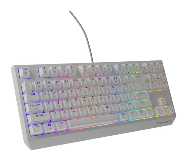 Genesis THOR 230 TKL US RGB MECHANICZNA OUTEMU BROWN BIAŁA HOT SWAP NKG-2080 - 1351042 - zdjęcie 2